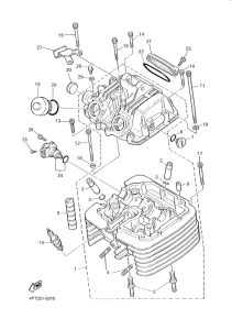 XT600E Головка цилиндров