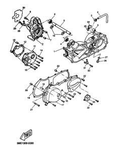 YQ100 Картер двигателя