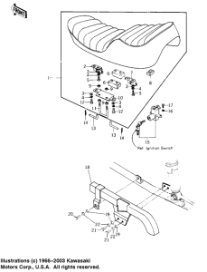 KZ1000 Seat / chain cover