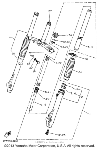 BW80A Передняя вилка