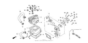 NSR50R Головка цилиндров