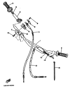 YZ250 YZ250B Рулевой рычаг и кабель