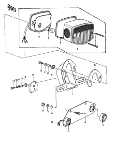 KZ1000 Taillight unit ass`y