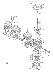 GSX600 Carburetor assy