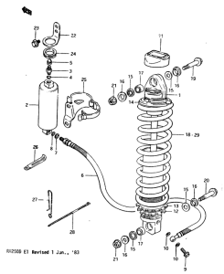 RM250 Амортизатор model
