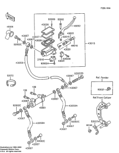ZX600 Передний тормозной цилиндр