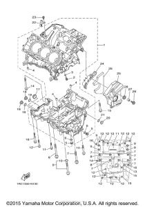 FZ09FGY Картер двигателя