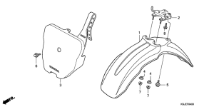 CRF100F Переднее крыло