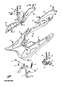 YN50E Support & repose pied