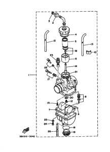 TY250 Carburetor assy