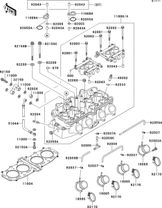 ZX600 Cylinder head(1 / 2)