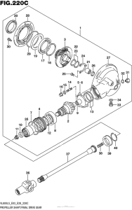 VL800B Propeller Shaft / final Drive Gear (Vl800Tl5 E03)