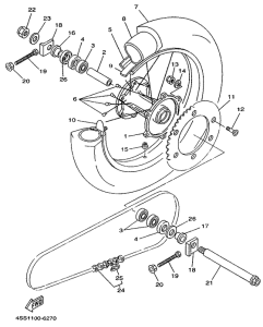 YZ125 Переднее колесо