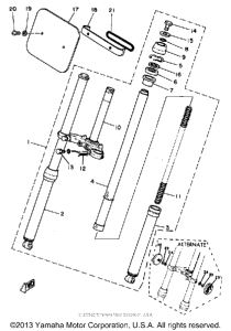 MX80J Передняя вилка