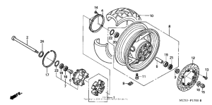 ST1300 Переднее колесо