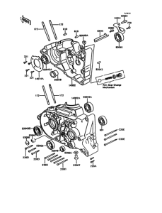 KH125 Картер двигателя