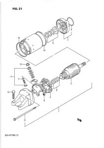 GSX-R1100 Стартерный мотор
