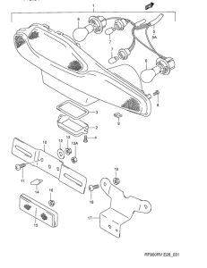 RF900 Задний фонарь