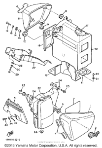 XV700CT Боковые обтекатели