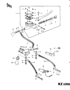 KZ1000 Передний тормозной цилиндр