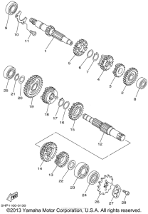 TTR125P Трансмиссия
