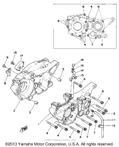 IT250F Картер двигателя