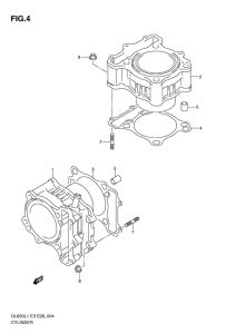 DL650 (ABS) Цилиндр