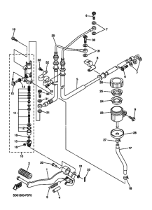 FZ1-SA Задний тормозной цилиндр