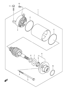 GSX-R600 Стартерный мотор