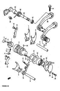 TS250 Переключение передач