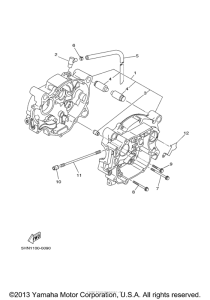 TT90RMC Картер двигателя
