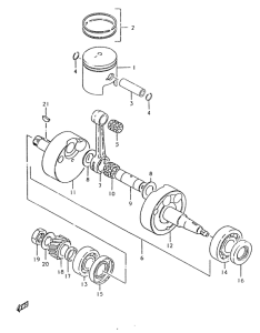 TS125 Вал коленчатый
