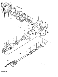 GS650 Карданный вал