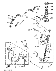 TDR240 Задний торм цилиндр