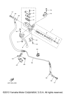 XT1200Z Главный тормозной цилиндр