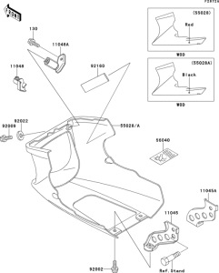 EX500 Cowling lowers(1 / 2)(ex500-d5)