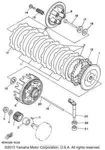 YZ80G1 Сцепление