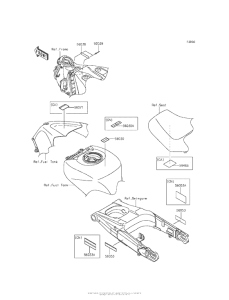 ZX1400 Лейбл предостережения