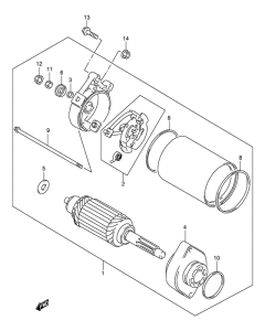TL1000 Стартерный мотор