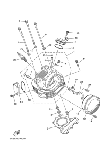 TW125 Головка цилиндров