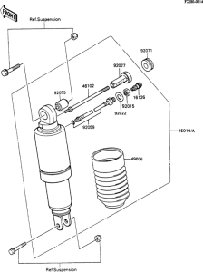 ZX600 Амортизатор