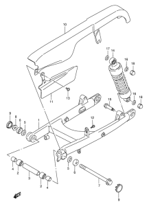 LS650 Маятник задний