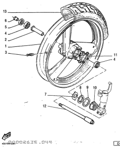 SZR660 Переднее колесо