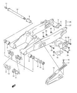 RMX250 Маятник задний