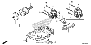 CTX700N DCT Oil pan + oil pump