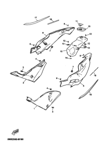 TZR50 Боковая крышка