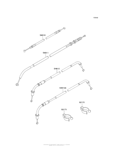 EJ800 Тросы управления