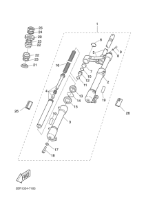 YQ50L Передняя вилка
