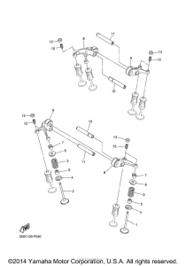 XVS1300A Клапана