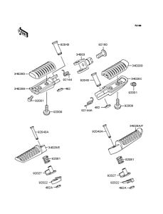 ZR250 Подножки